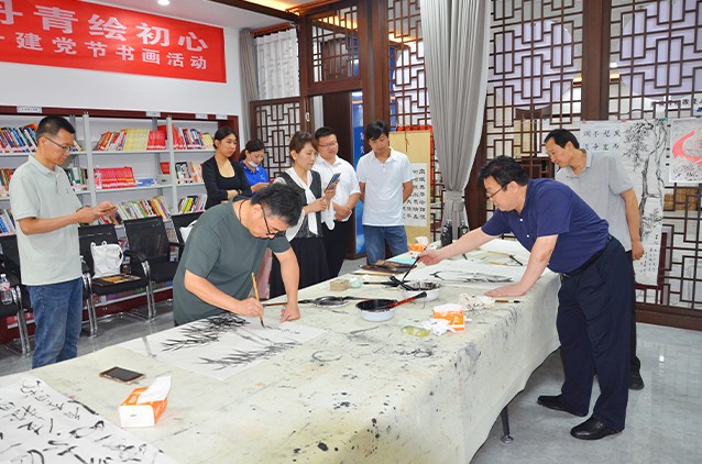 【墨韵颂党恩 丹青绘初心】一滕集团庆祝建党104周年主题党日书画活动圆满举行