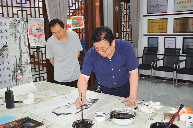 【墨韵颂党恩 丹青绘初心】一滕集团庆祝建党104周年主题党日书画活动圆满举行